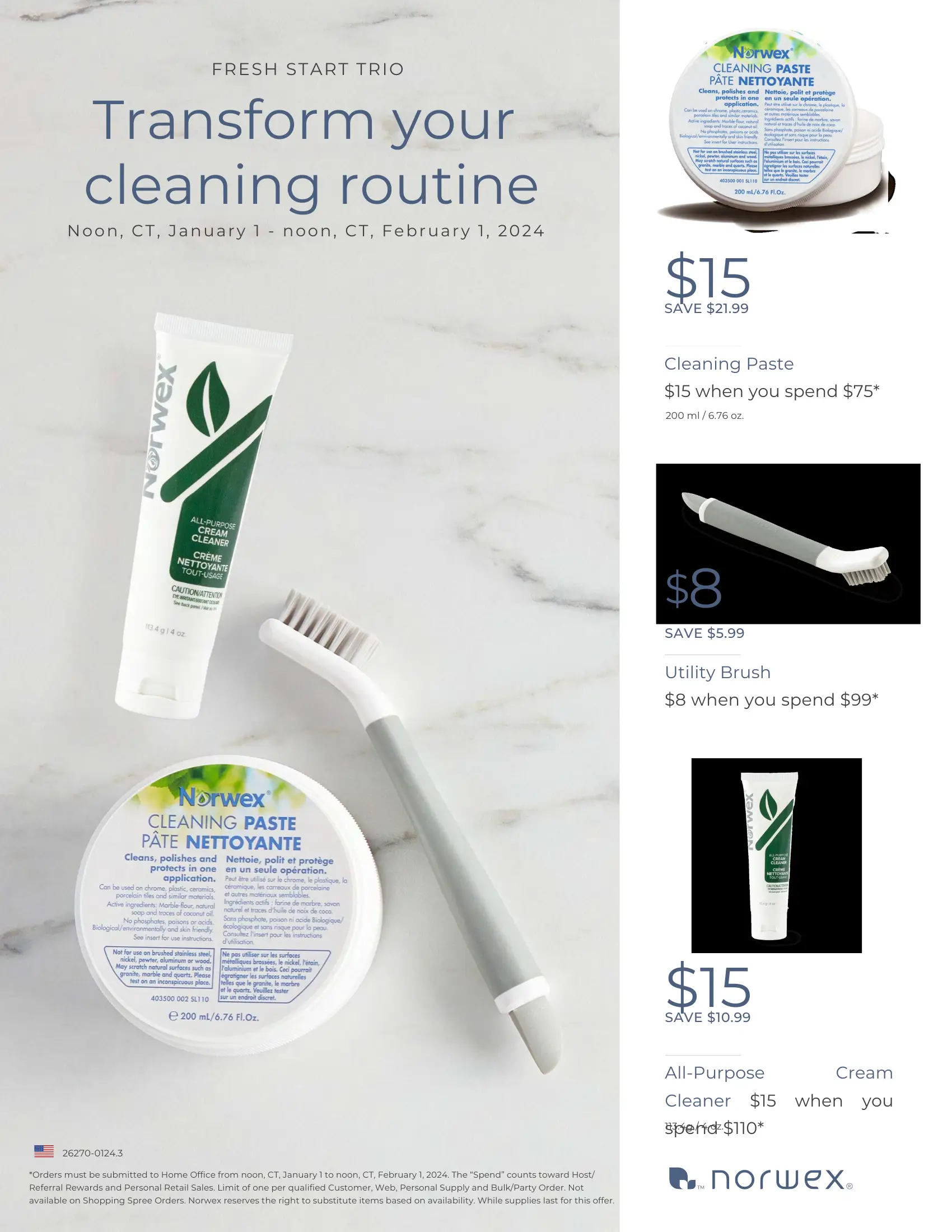 Norwex Spend & Get Special | January 2024