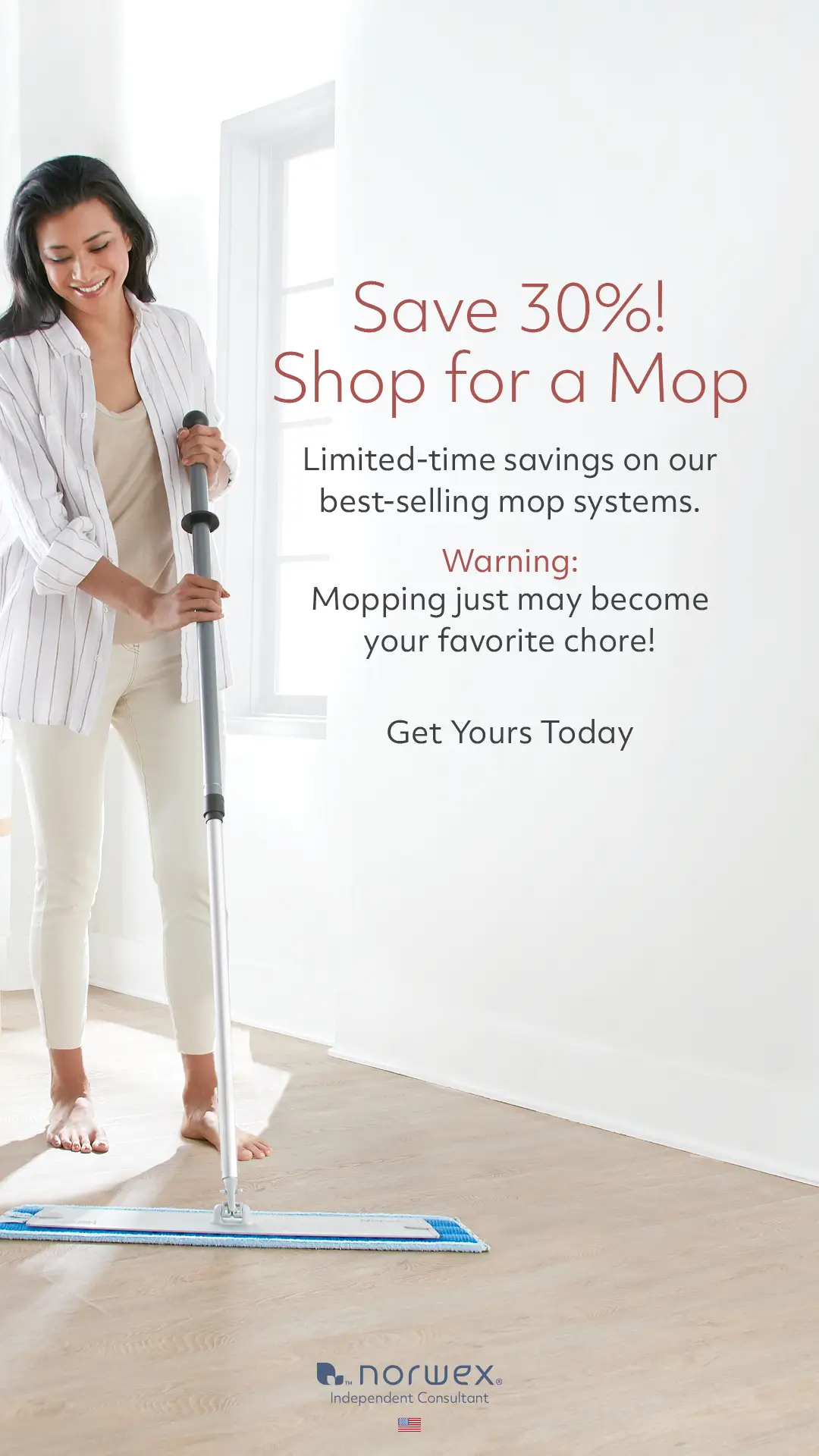 Save 30% on Norwex Mop Systems | Norwex Flash Sale February 6 - March 1, 2024