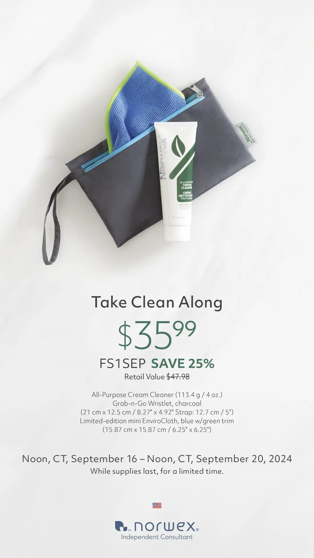 Norwex Flash Sale | Save up to 25% off from 9/16 - 9/20 on select bundles