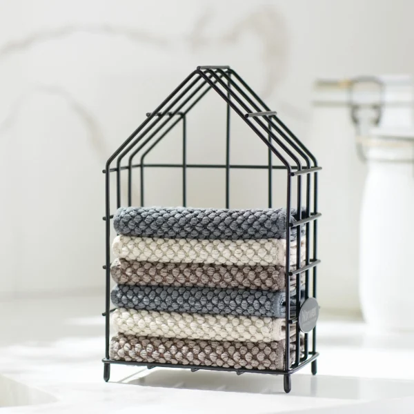 Norwex Counter Cloths & Box Set - Slate/Vanilla/Mushroom