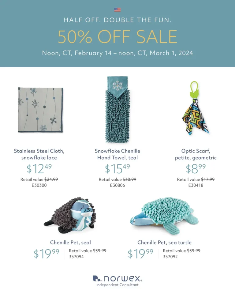 Norwex 50% off Sale Select products | February 2024