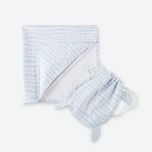 Norwex Kids Hooded Beach Towel With Drawstring Bag