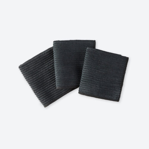 Norwex Channel Textured Kitchen Cloth Trio - Charcoal