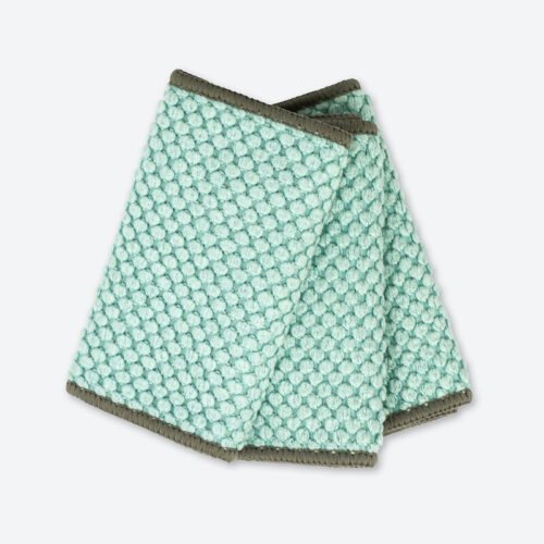 Norwex Counter Cloths |  Sea Mist With Mushroom Trim