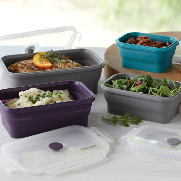 Norwex Silicone Food Storage Containers Set (Set Of 4)