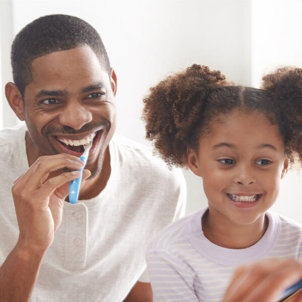 Norwex Adult Silver Care Toothbrush (with refill) - Light Blue Medium