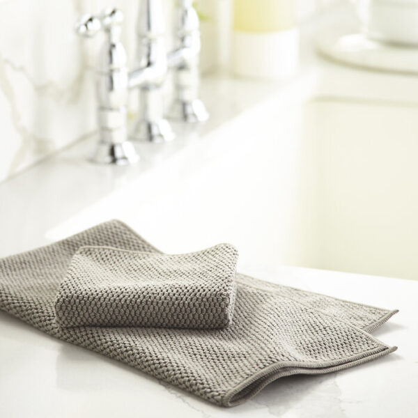 Norwex Diamond Textured Kitchen Towel & Cloth Set - Mushroom