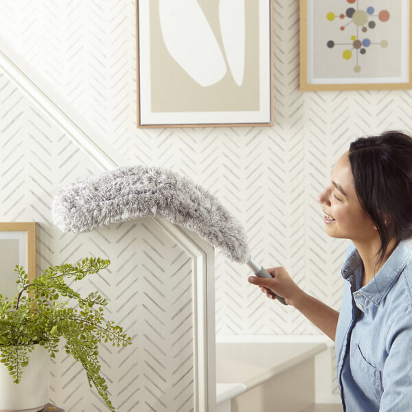 Norwex EnviroWand with Two-Sided Duster, Graphite Regular