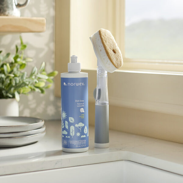 Norwex Soap-Dispensing Kitchen Sponge Brush